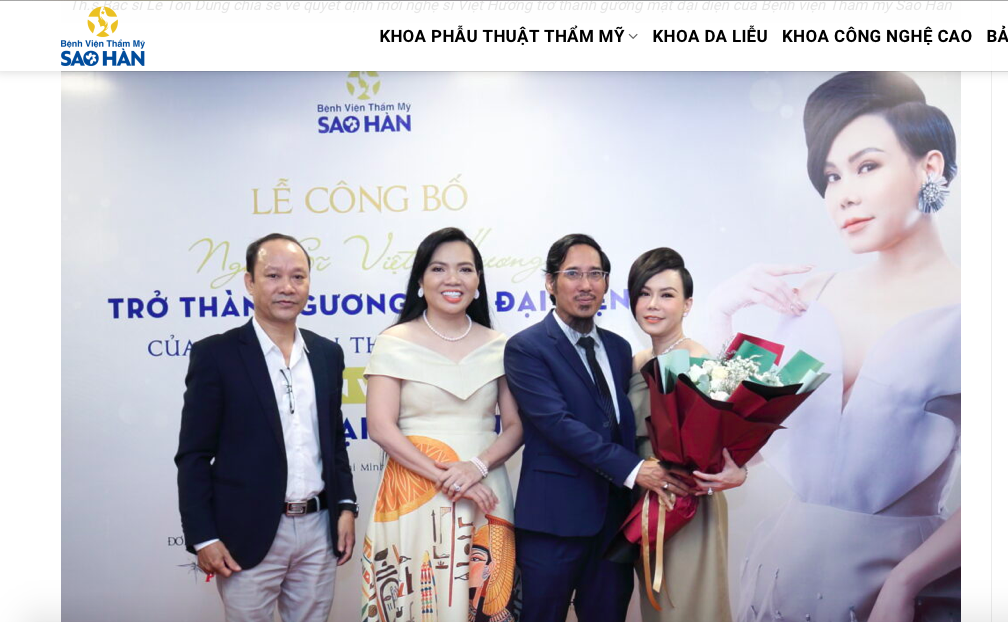 Sự thật về chất lượng của Bệnh viện thẩm mỹ Sao Hàn do nghệ sĩ Việt Hương làm gương mặt đại diện