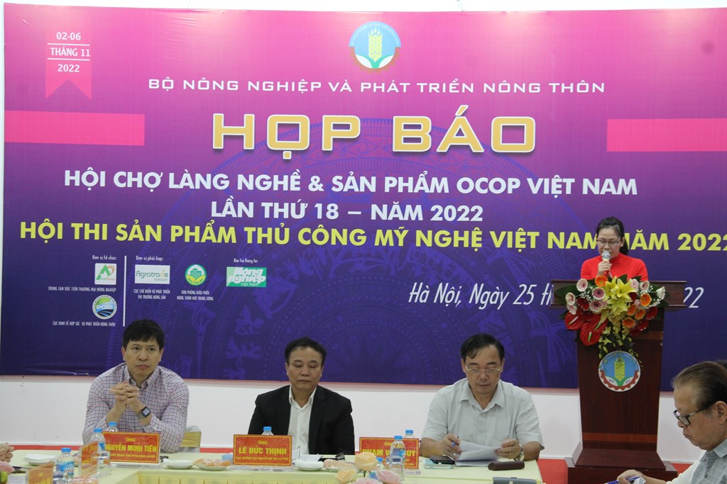 Sắp diễn ra Hội chợ Làng nghề và sản phẩm OCOP Việt Nam lần thứ 18