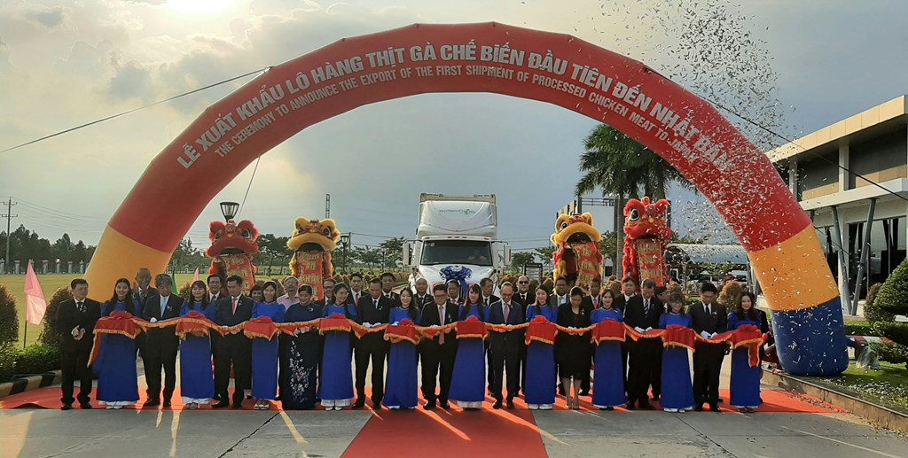 Xuất khẩu lô thịt gà chế biến đầu tiên sang Nhật Bản