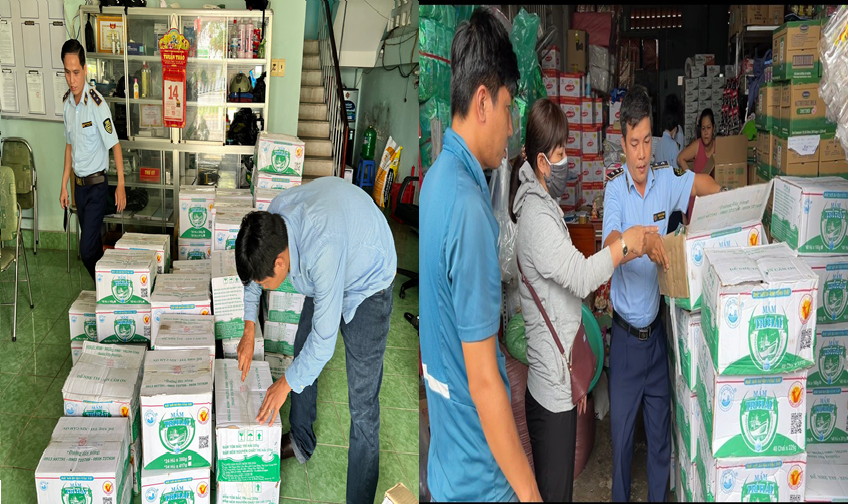 Đồng Tháp 3 cơ sở kinh hàng hóa giả mạo nhãn hiệu bị xử phạt gần 44 triệu đồng