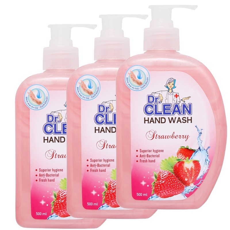 Thu hồi mỹ phẩm sữa rửa tay sạch khuẩn Dr Clean hương dâu