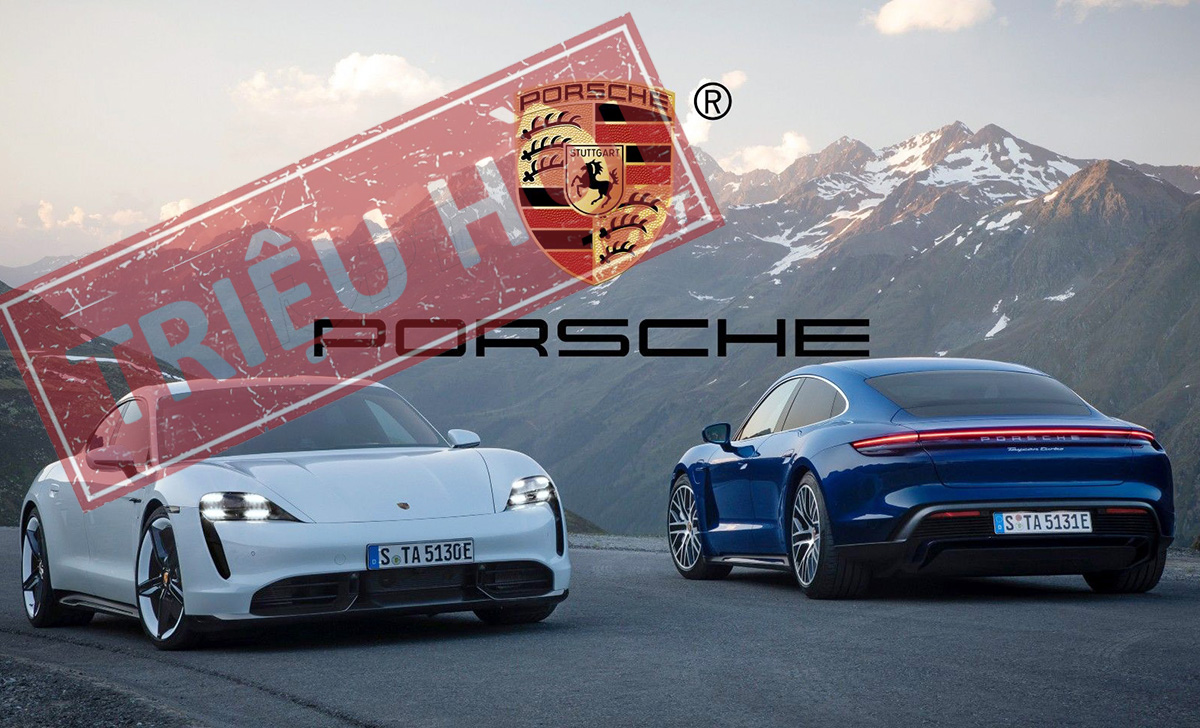 Porsche Taycan bị triệu hồi vì lỗi chỉnh ghế làm hỏng túi khí