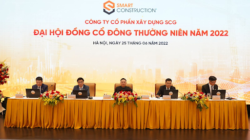 ĐHCĐ Xây dựng SCG Chi trả cổ tức 20 tăng vốn đặt mục tiêu lớn cho chiến lược phát triển dài hạn