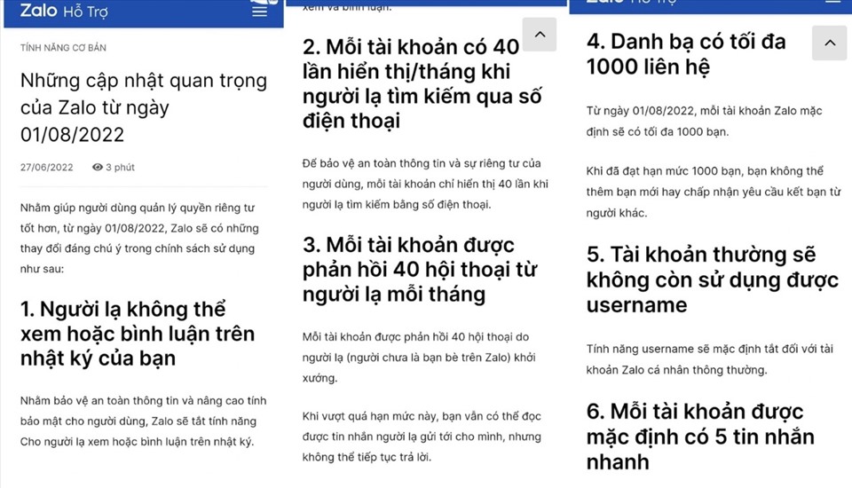 Thực hư thông tin Zalo thu phí người dùng