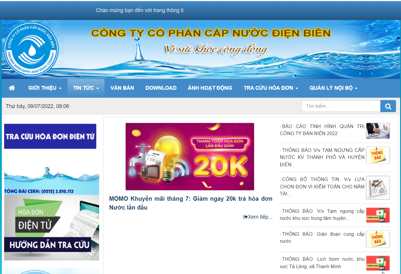 Cấp nước Điện Biên DBW bị phạt do chào bán cổ phiếu không đăng ký