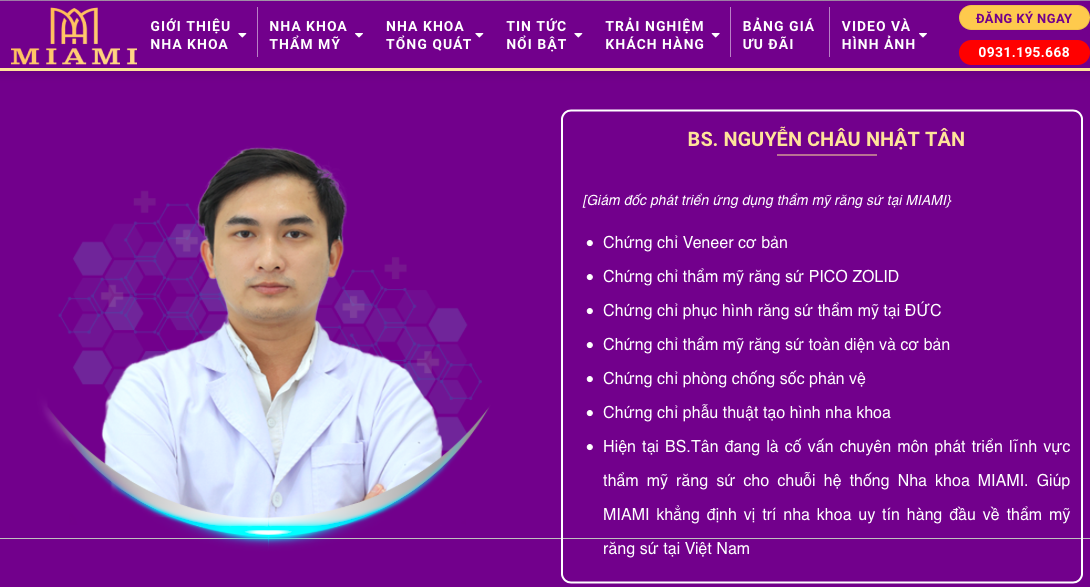 Nha khoa MIAMI bị xử phạt tước giấy phép hoạt động 