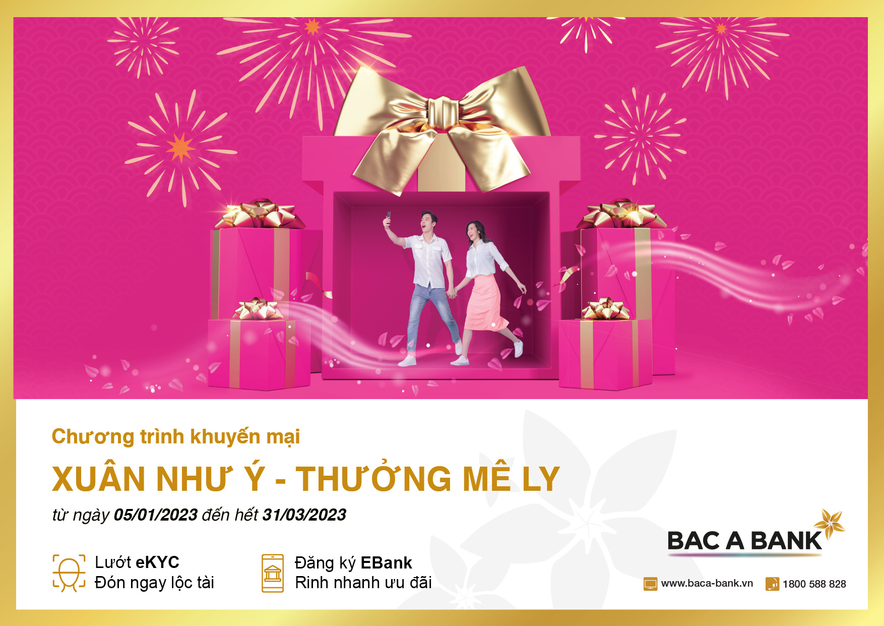 Đón xuân như ý Nhận thưởng mê ly cùng Bac A Bank