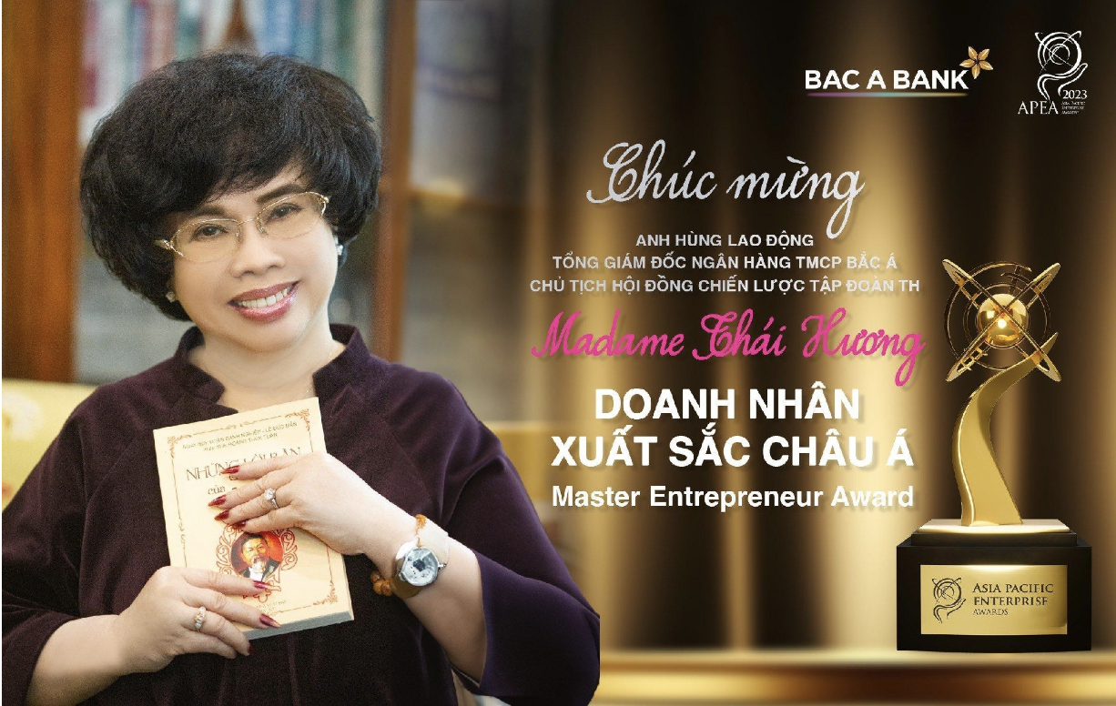 Kinh doanh bền vững giúp BAC A BANK trở thành Doanh nghiệp xuất sắc Châu Á