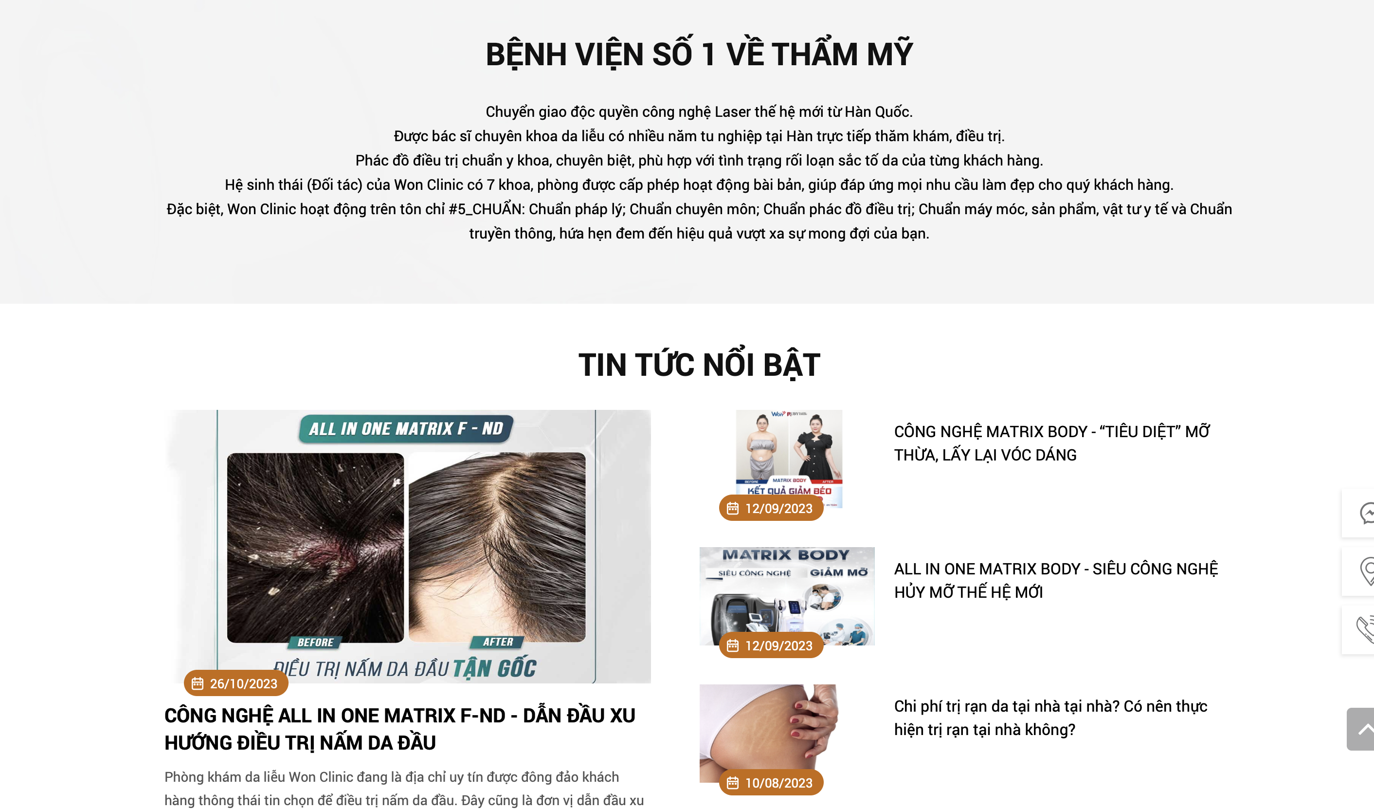 Phòng khám da liễu Won bị xử phạt và đình chỉ hoạt động