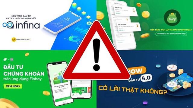 Nở rộ app đầu tư tài chính không phép