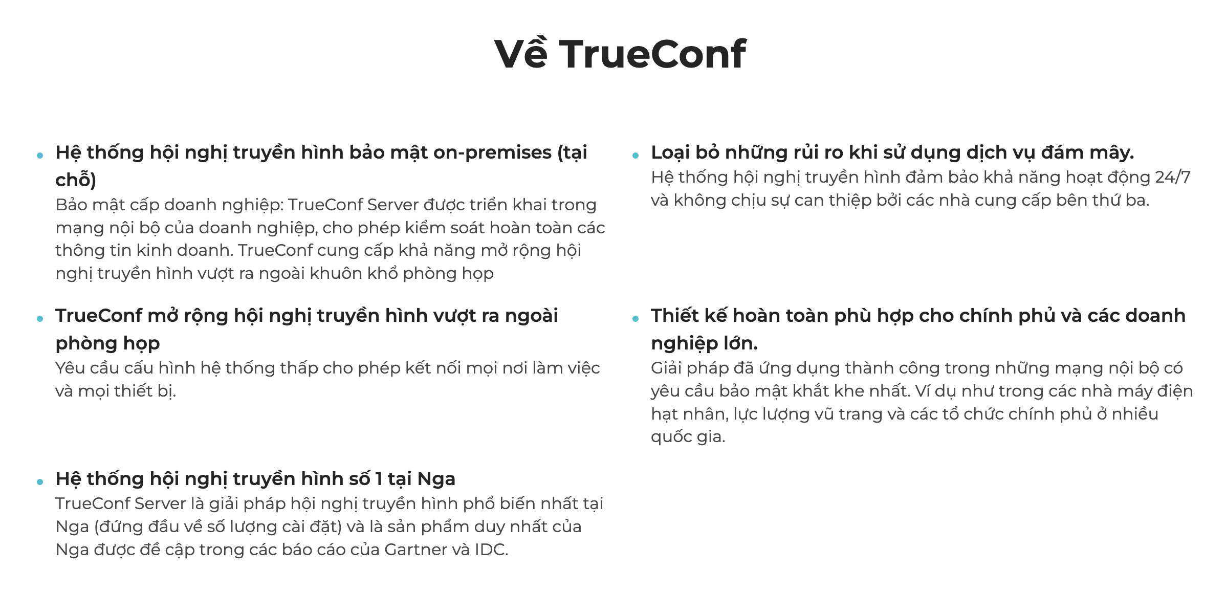 Khai mạc Hội thảo TrueConf về Hội nghị truyền hình bảo mật và công tác tại Hà Nội