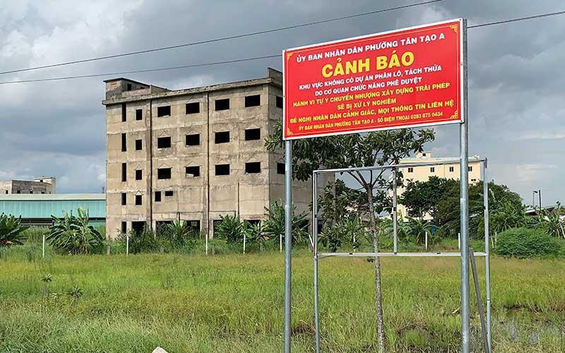 TPHCM Cảnh báo tình trạng phân lô bán nền tại 3 khu đất quy hoạch đường xe lửa ở quận Bình Tân