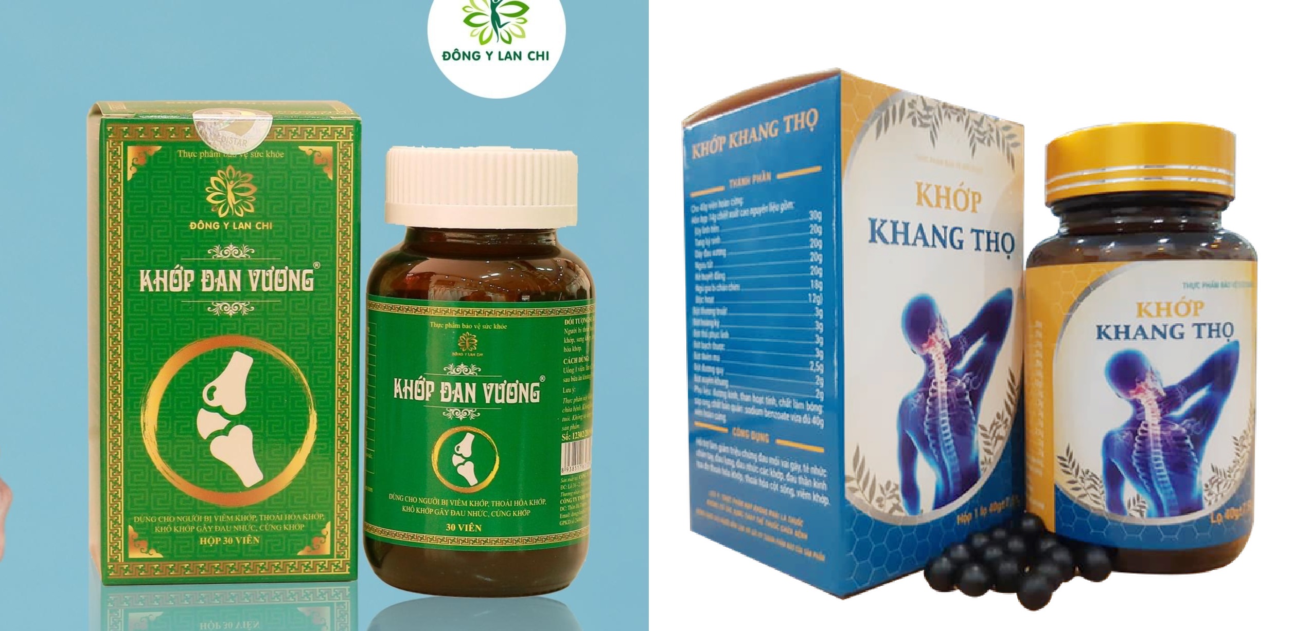 Cẩn trọng trước thông tin sản phẩm TPBVSK Khớp Đan Vương và Khớp Khang Thọ được quảng cáo 