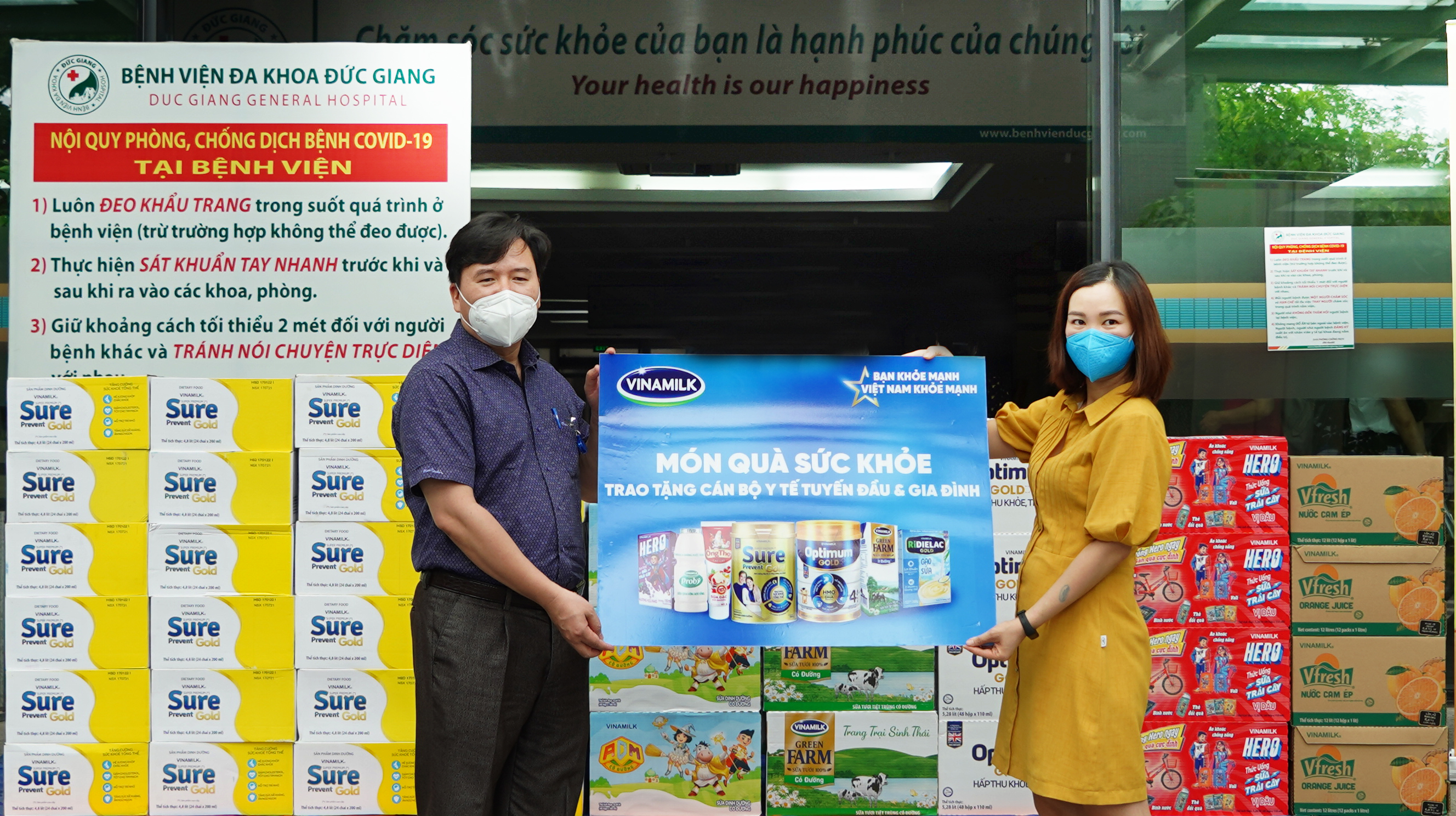 Vinamilk đẩy mạnh hành trình tiếp sức tuyến đầu trong giai đoạn cao điểm chống dịch tại 50 bệnh viện trên cả nước 