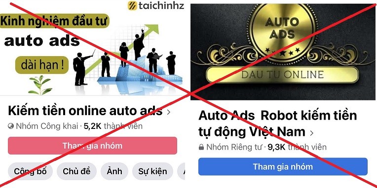 Cảnh báo ứng dụng Auto Ads huy động vốn đa cấp lừa đảo chiếm đoạt tài sản