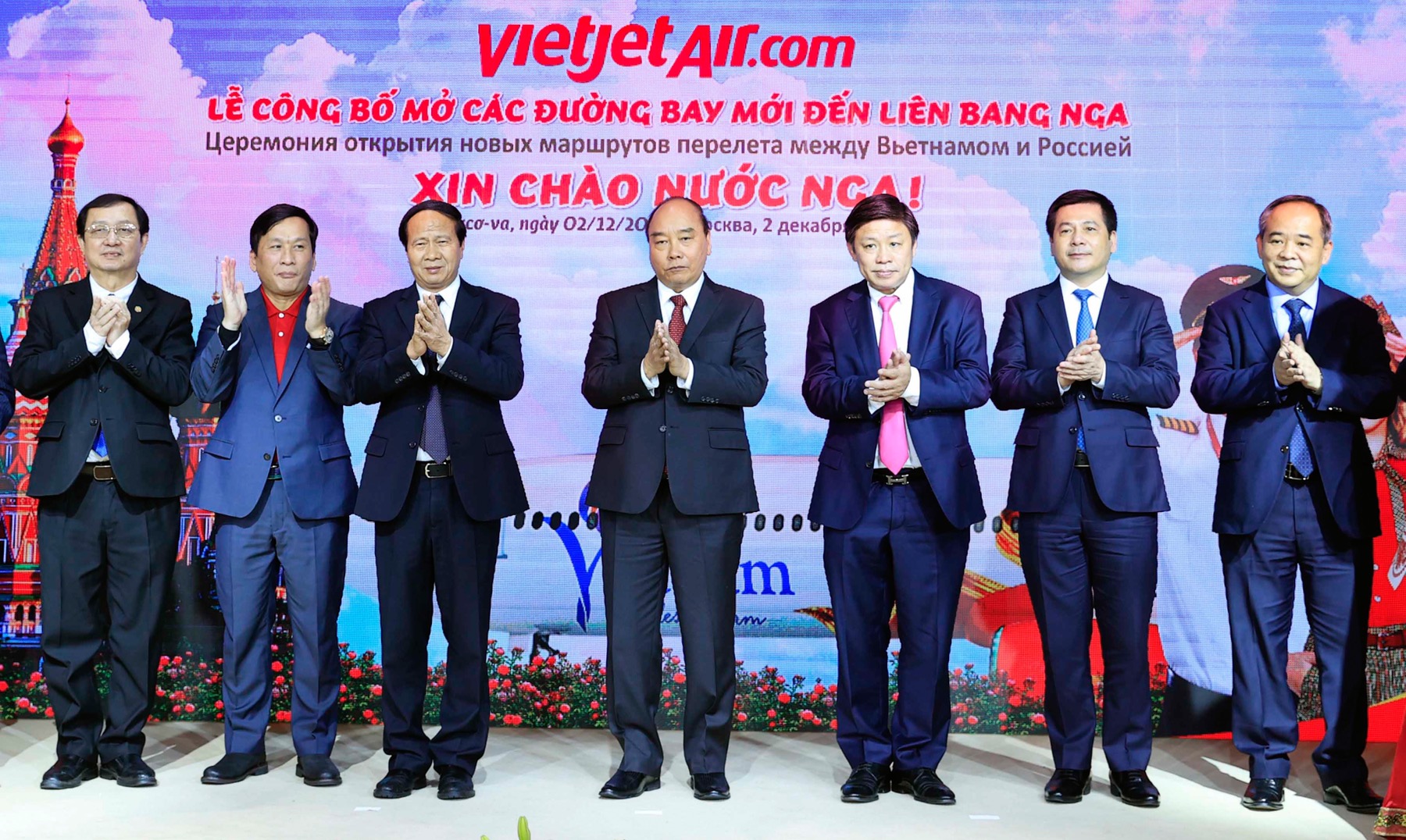 Vietjet công bố các đường bay thẳng tới Mátxcơva nhân chuyến thăm Nga của Chủ tịch nước Nguyễn Xuân Phúc