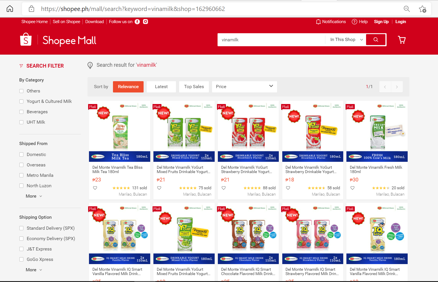 Liên doanh của Vinamilk tại Philippines ra mắt sản phẩm tại các chuỗi siêu thị lớn và kênh thương mại điện tử