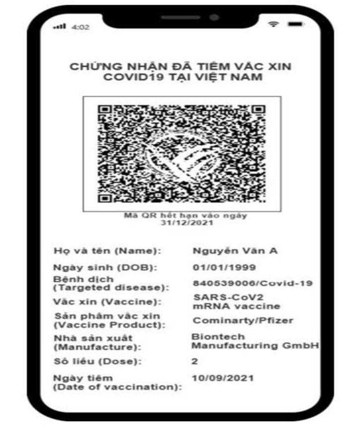 Bộ Y tế ban hành quy trình cấp Hộ chiếu vắc xin