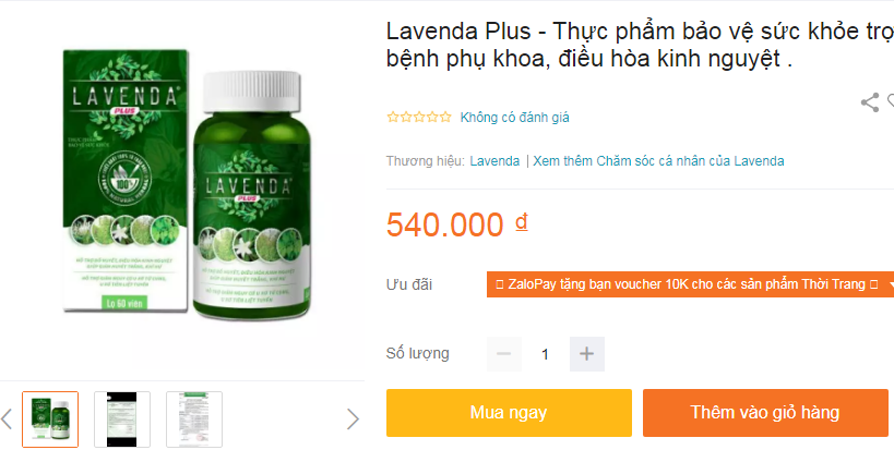Thực phẩm bảo vệ sức khỏe Laveda plus
