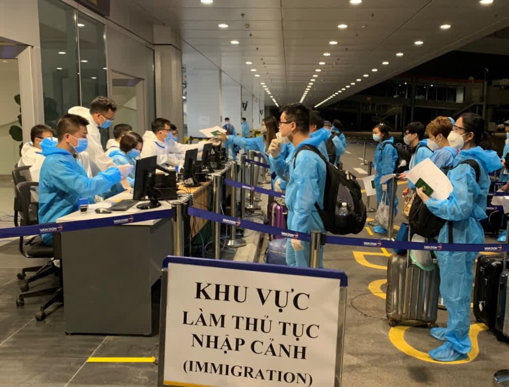 Người nhập cảnh ngắn ngày vào Việt Nam không phải cách ly y tế
