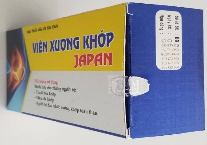 Phát hiện sản phẩm thực phẩm bảo vệ sức khỏe Viên nang Gân Cốt Hoàn có chứa chất cấm