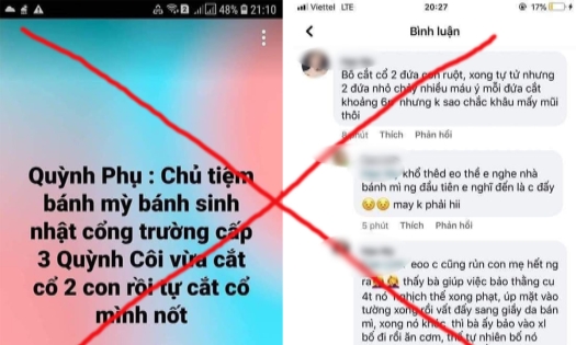Bác bỏ thông tin bố cắt cổ 2 con rồi tự sát tại Thái Bình