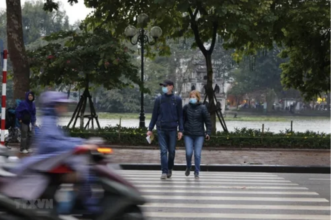 Thời tiết ngày 23 Hà Nội sáng có mưa nhỏ rải rác trời rét