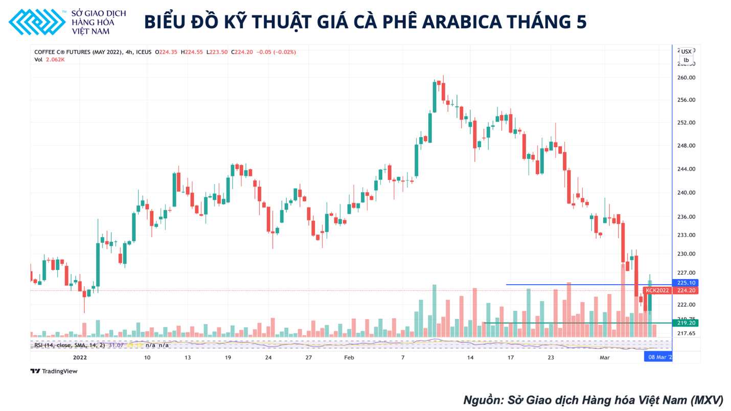 Thị trường cà phê liên tiếp đóng cửa trong sắc đỏ