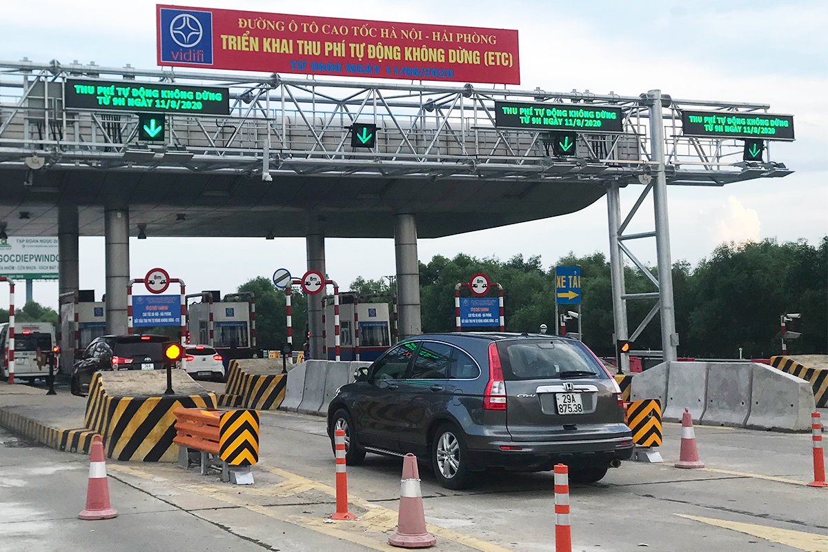 Cao tốc Hà Nội Hải Phòng chỉ thu phí điện tử không dừng từ ngày 55